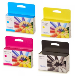 4 Pack RAINBOW CYMK Pigment Ink Cartridge  Primera LX1000e & LX2000e printer