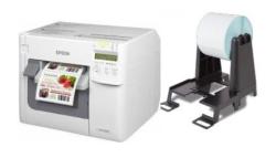 Epson ColorWorks C3500 Series - Durable lour Label Printer + EXTERNAL LARGE ROLL HOLDER +on-site free warranty 