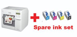 Promotion- Epson ColorWorks C3500 Series - Durable Colour Label Printer with an extra set of inks free - + on-site free warranty 