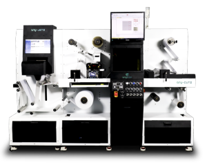 Any-Jet colour label print and Any-Cut laser finisher