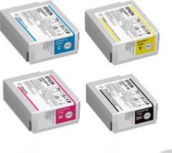 Deal -  Dye Ink set CYMK for the Epson D3800 for gloss or matt labels