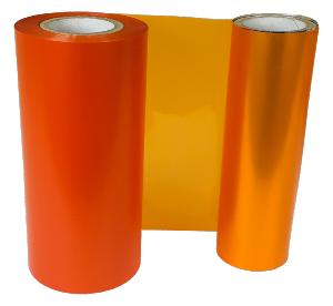 SAVILLE ORANGE SPOT COLOUR RIBBON 110mm X 200M