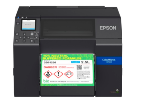 Epson ColorWorks C6500Ae-8" Durable Colour Label Printer + Guillotine + on-site free warranty - CALL FOR SAMPLES AND PACKAGE DEAL 01527 529713