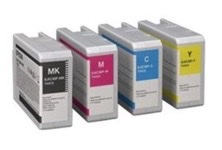 ONLY FOR THE RARE MK PRINTER VERSION -Deal - Rainbow ink set CYM-MK enhanced matt black  (80ml each tank ) for the Epson C6000AeMK and C6500AeMK label printers