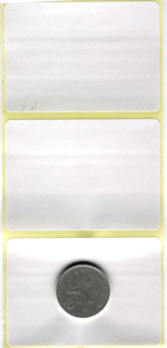 70mm x 50mm Plain White Semi-Gloss Thermal Transfer Labels (6 inch outer roll diameter)