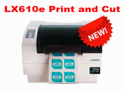 Next day from stock -  plain uncut rolls for LX610e print and cut system