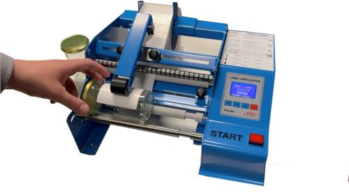  New- STS808 150mm wide Single / Dual Round Container Label Applicator with new ultrasonic sensing