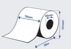 C33S045418 - Epson Inkjet Premium Matte Label - 76mm x 35 Metre Continuous - use the guillotine to cut variable lengths