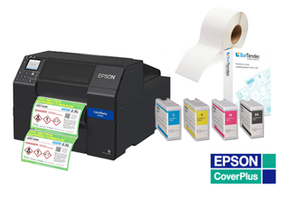 Epson ColorWorks C6500Ae-8" FOR GLOSS OR MATT LABELS -Durable Colour Label Printer + Guillotine + 3 YEAR ON-SITE WARRANTY FREE  - CALL FOR SAMPLES AND PACKAGE DEAL 01527 529713