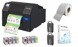 Promotion - Epson C6500Ae 4" High Speed Colour Inkjet Label Printer + Free extra inks + Free Maint Box + Free labels + Free Label Layout Software + Free 12 months on-site warranty. Call 01527 529713