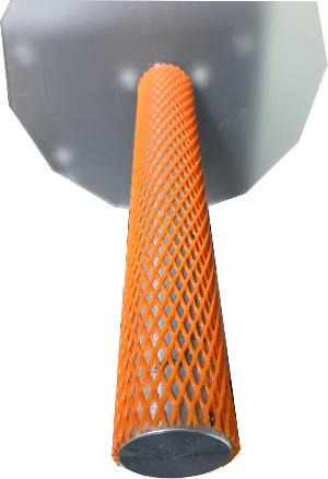 finisher Orange net for easy waste removal 