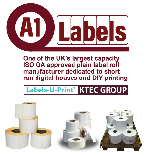 CUSTOM SIZE AND FINISH LABEL ROLLS  ASK FOR  'LABEL SALES' ON 01527 529713 