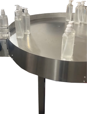 Rotating Collection table for K001 auto label line