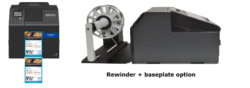 Package Deal - Reduced Price Bundle -Epson ColorWorks C6000Ae - + 8 inch diameter Rewinder + base link plate