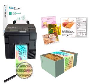 Natasha's Law colour fused toner label printing kit, variable label lengths
